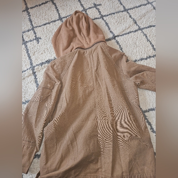 All-son Brand Military Style Button/snap Utilty Hooded Jacket Large - Picture 7 of 7